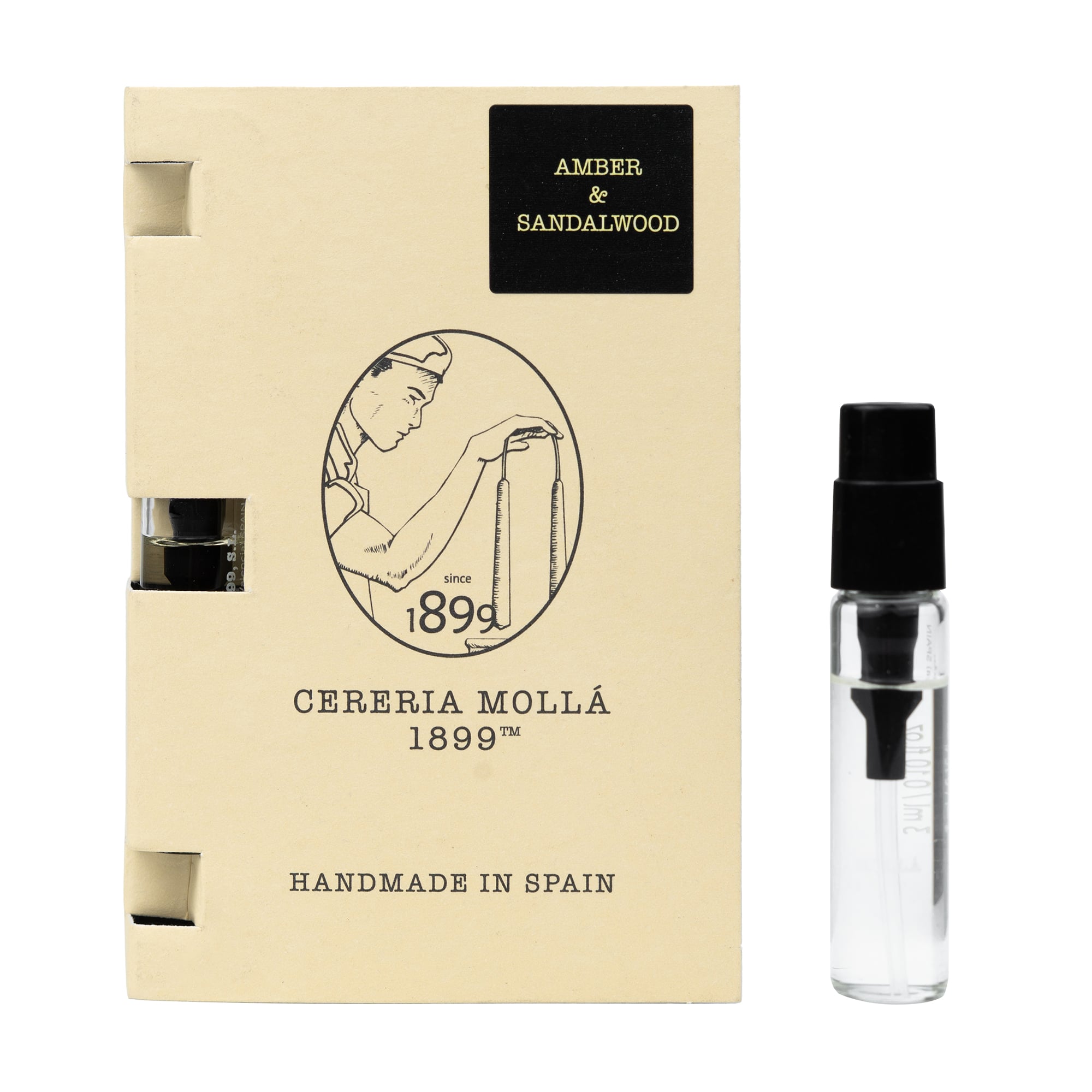 Ароматичний спрей для тіла та текстилю Cereria Molla Amber &amp; Sandalwood унісекс, 3 мл